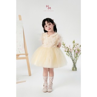 𝐌𝐮𝐬𝐞 𝐃𝐫𝐞𝐬𝐬 - Váy Cổ Sen Hoa 3D Bồng Xoè HM63 ( ảnh chính chủ)