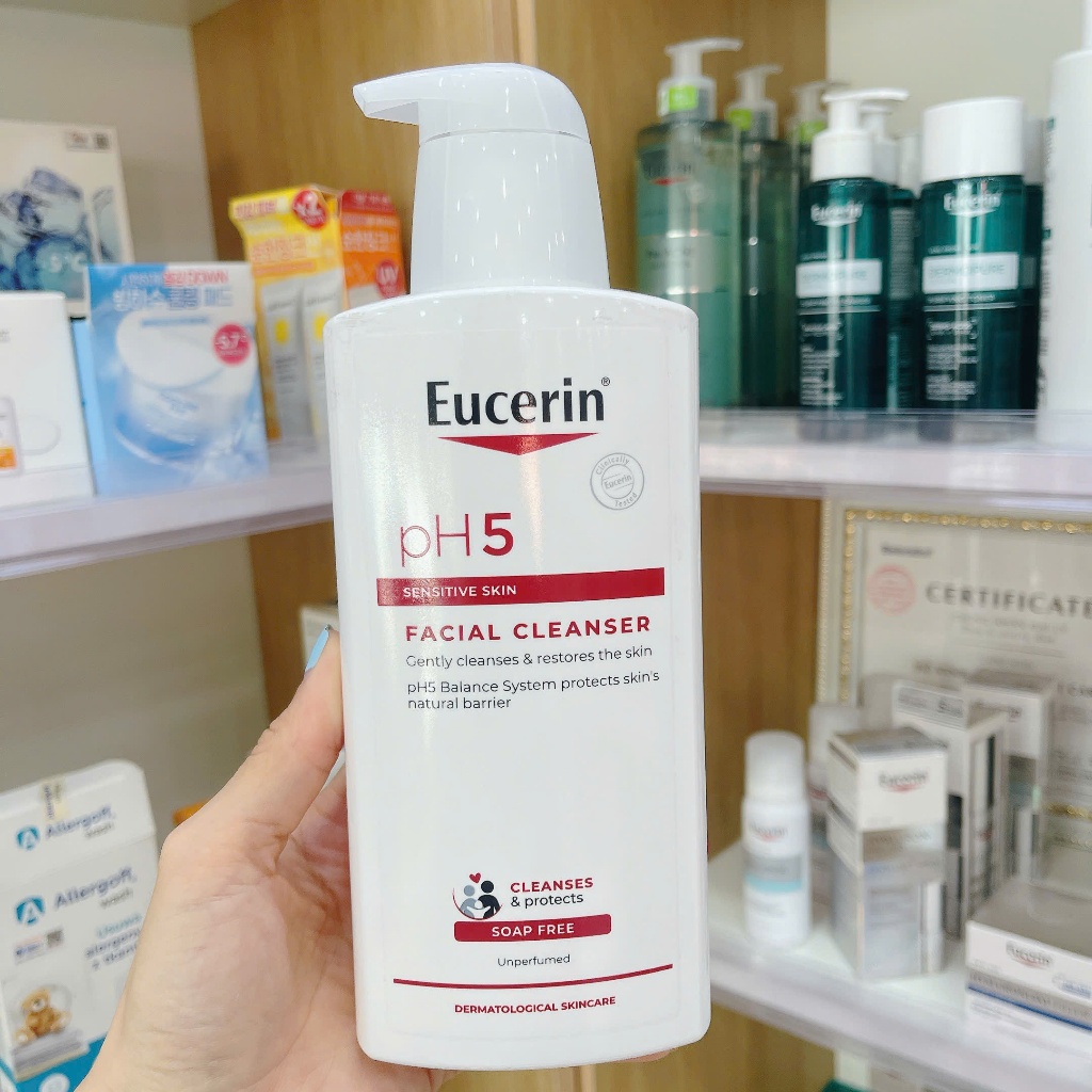 (2025) Sữa Rửa Mặt Eucerin PH5 Facial Cleanser Da Nhạy Cảm (400ml)