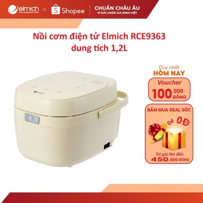 Nồi cơm điện tử Ceramic Elmich RCE9363 dung tích 1,2L