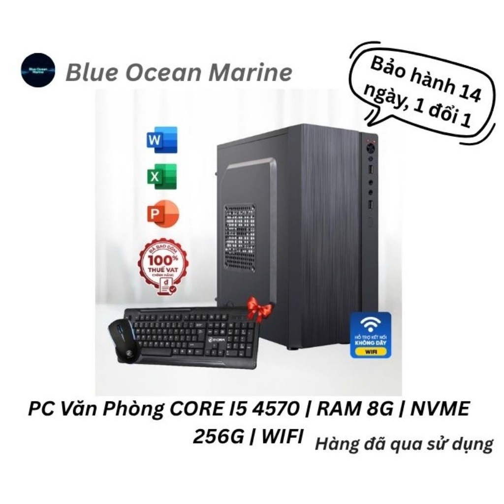 PC Văn Phòng CORE I5 4570 | RAM 8G | NVME 256G | WIFI