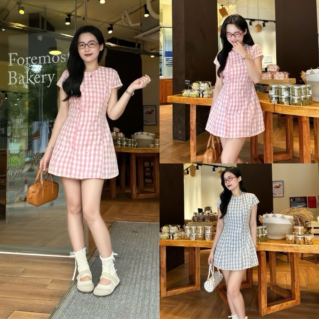 lovely girl - Váy Babydoll Caro Vintage Foremost – Dịu Dàng Chuẩn Nàng Thơ