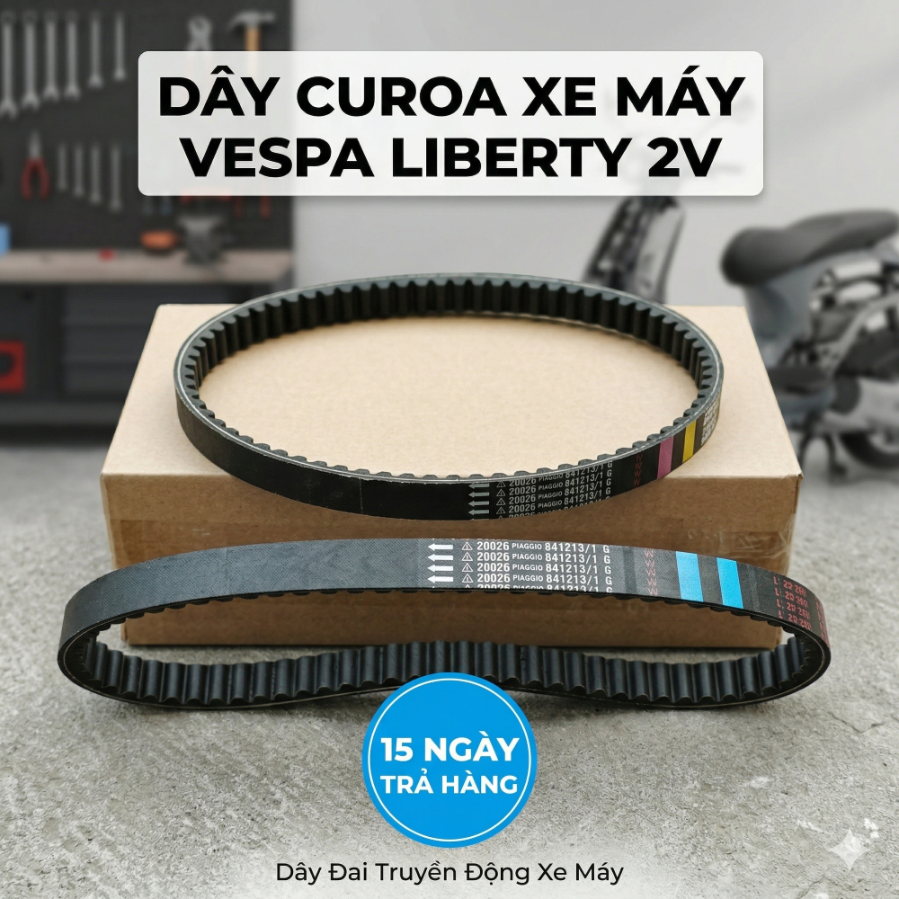Dây curoa dây đai truyền động xe máy Vespa Lx Liberty 2V