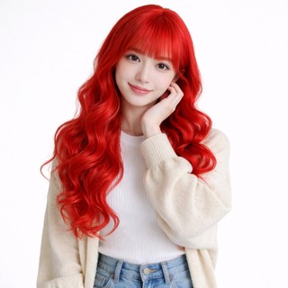 (HOẢ TỐC) Tóc Giả Nguyên Đầu Nữ Xoăn Dài 65cm Có Da Đầu - TG982