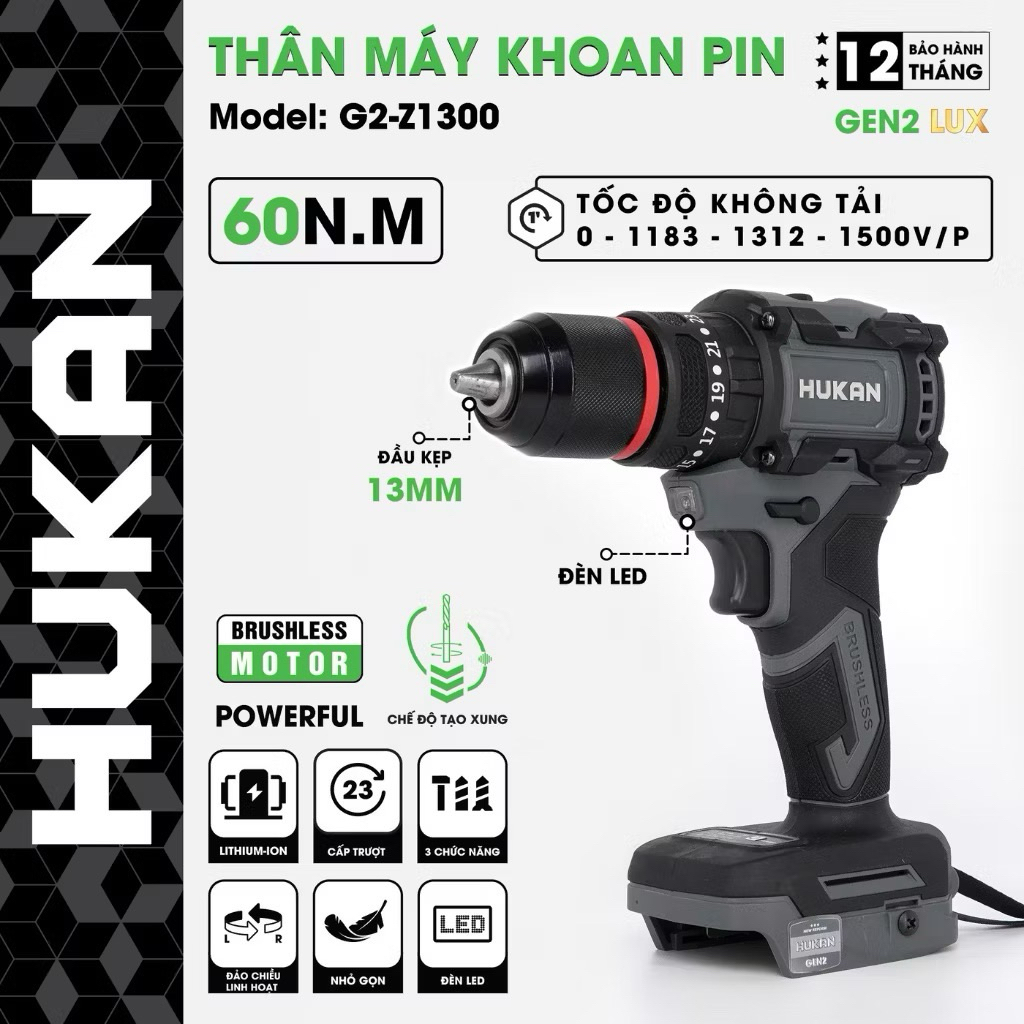 thân máy 60N hukan