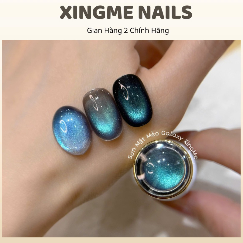 Sơn mắt mèo GALAXY ánh màu xanh tím, mắt mèo XINGME [XINGME NAIL]