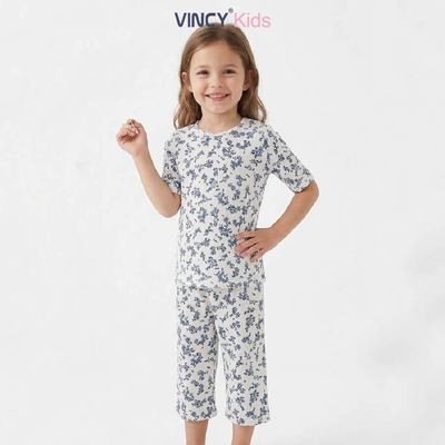 KTL01S5T01-BỘ THUN LỬNG VỚI THIẾT KẾ CỔ TRÒN ĐIỂM NHẤN BÈO CỔ MANG LẠI SỰ XINH XẮN , ĐÁNG YÊU CHO BÉ .