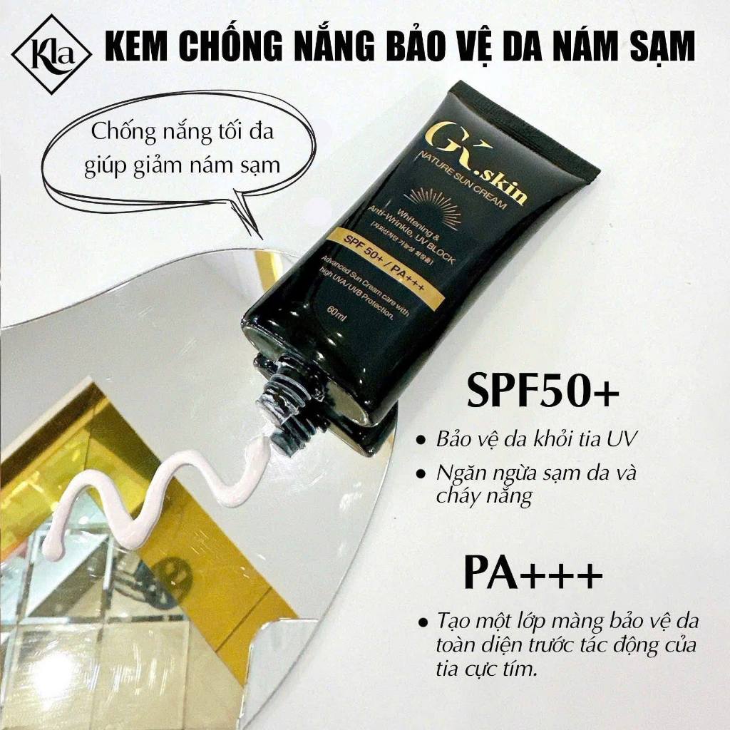 KEM CHỐNG NẮNG GK-SKIN cam kết chính hãng nhập khẩu HÀN QUỐC