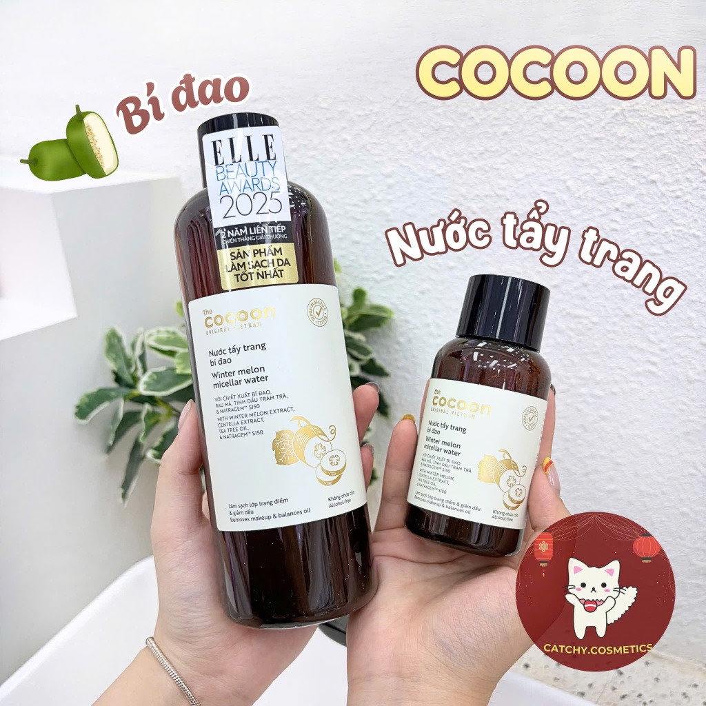 [COCOON] Nước Tẩy Trang Cocoon Bí Đao Thuần Chay, Làm Sạch Bụi Bẩn Lớp Makeup