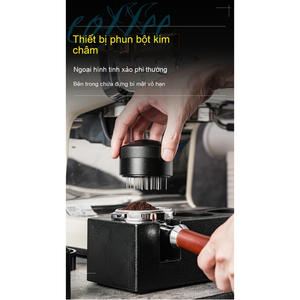 Giao hàng nhanh/ Dụng Cụ Khuấy Bột Cà Phê Espresso 51mm 53mm 58mm Coffee Tamper Powder Distributor