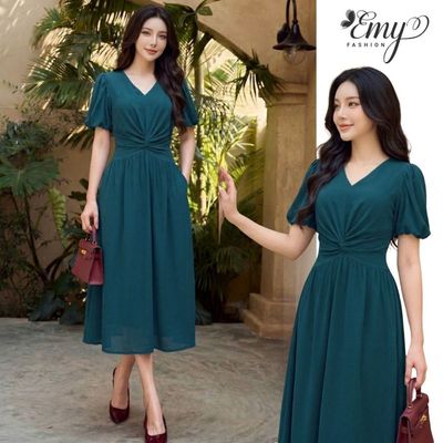 Đầm Thiết Kế EMY Thời Trang Cao Cấp EX9630 Vải Chinfon Sang Chảnh Đi Tiệc
