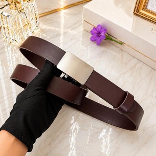 Thắt lưng nam da bò nguyên tấm siêu đẳng cấp mặt hợp kim đúc nguyên khối kiểu khoá gạt tự động bản dây 3,5cm