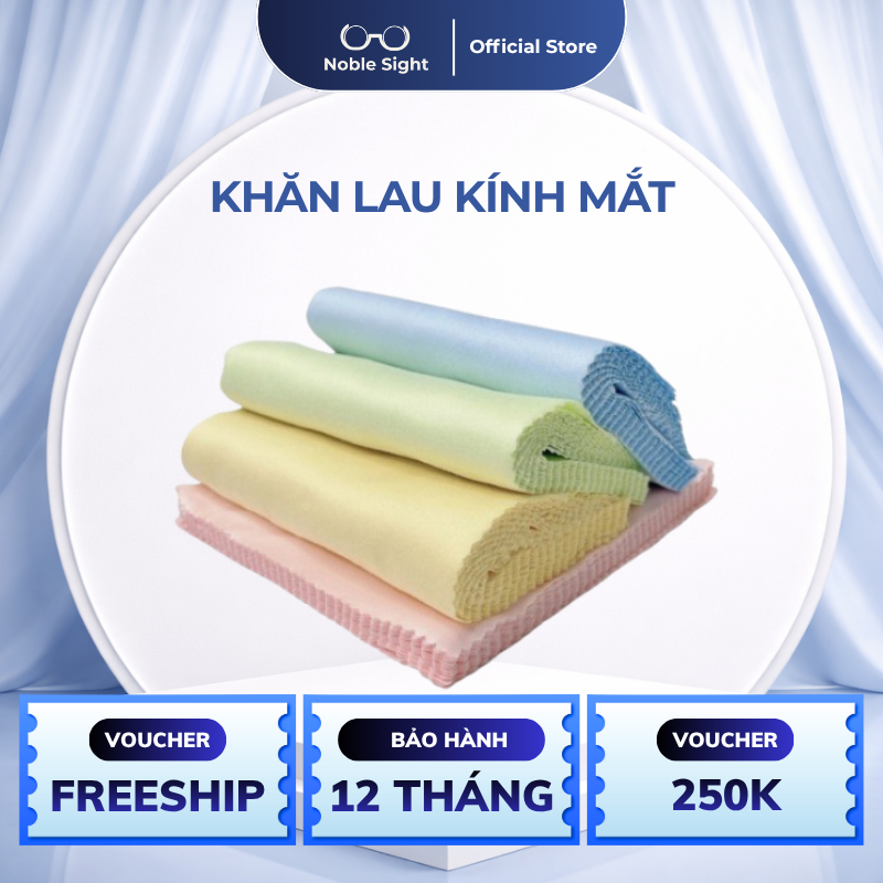 Khăn Lau Kính Noble Sight Sợi Microfiber Cao Cấp Unisex Phong Cách Tiện Lợi Mềm Mịn NS100