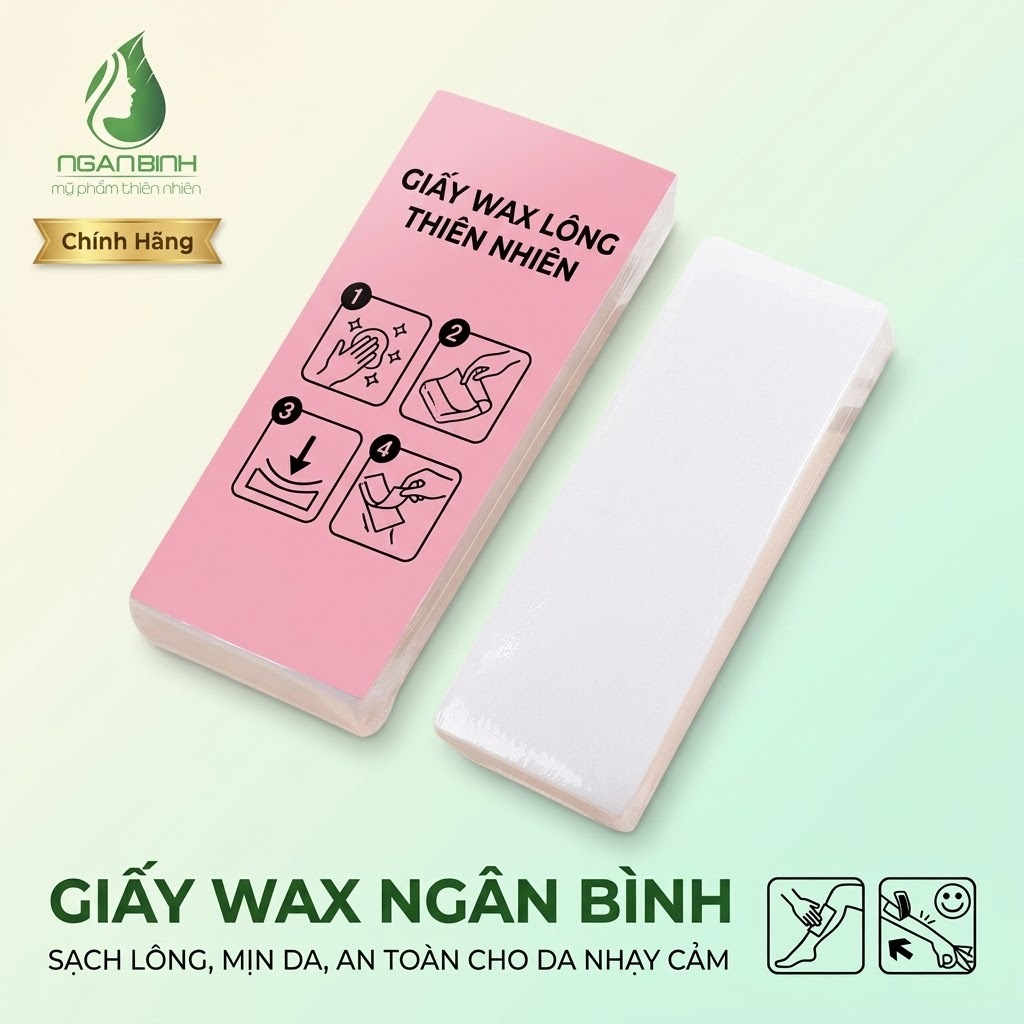 Giấy Wax Lông Dán Tẩy Lông Tại Nhà Tiện Lợi, Hỗ Trợ Làm Sạch Lông, Mịn Da