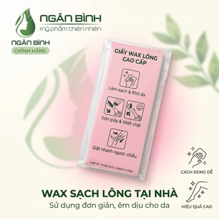 Giấy Wax Lông Dán Tẩy Lông Tại Nhà Tiện Lợi, Hỗ Trợ Làm Sạch Lông, Mịn Da