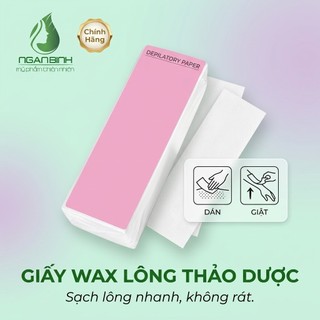 Giấy Wax Lông Dán Tẩy Lông Tại Nhà Tiện Lợi, Hỗ Trợ Làm Sạch Lông, Mịn Da