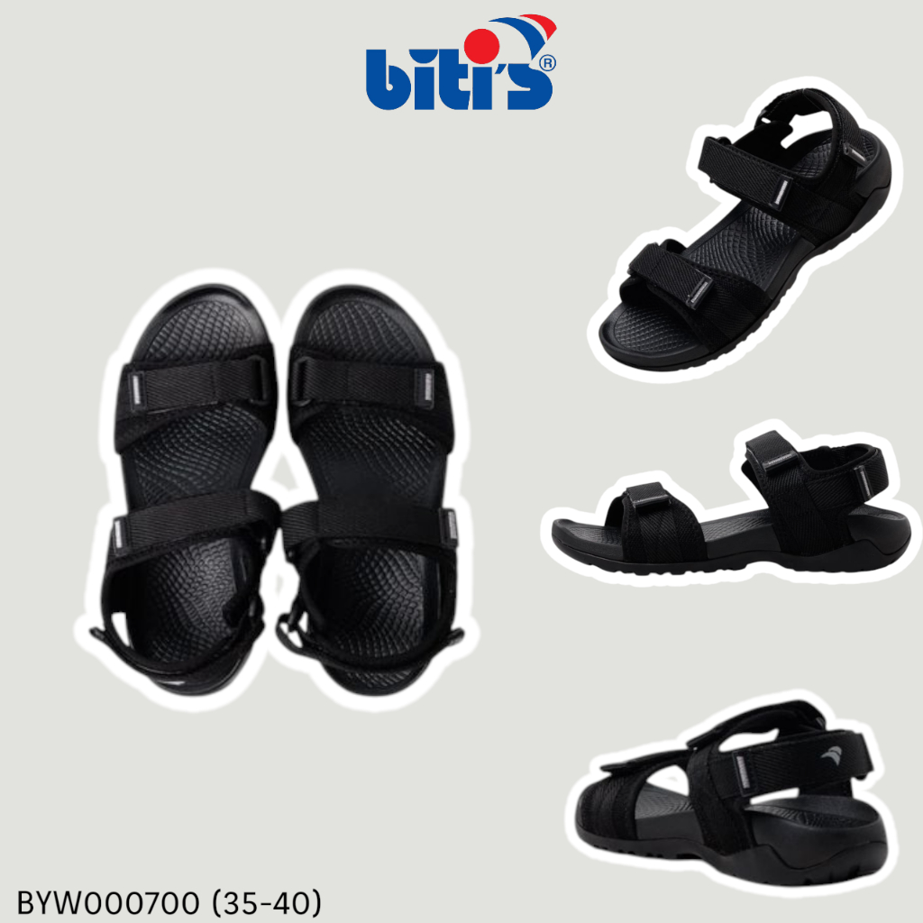BITIS | Sandal nữ size 35-40 Dép quai hậu học sinh nhám dán đế chống trơn trượt BYW000700