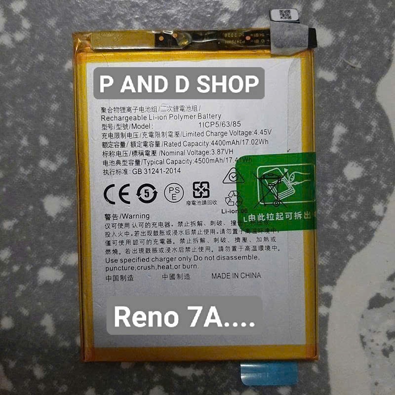 Pin thay thế Reno 7A BLP917