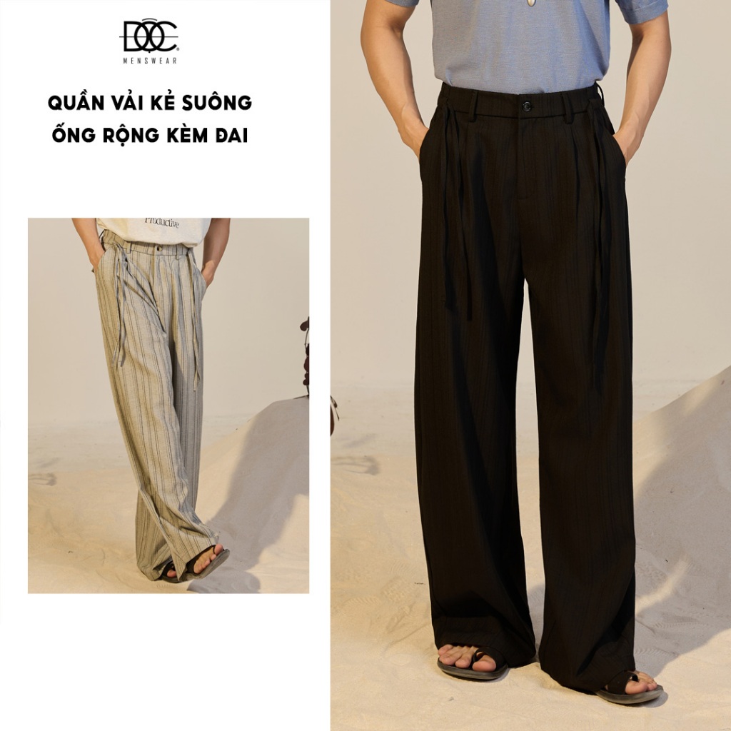 QUẦN VẢI ỐNG SUÔNG NAM ĐỘC MENSWEAR - QV223