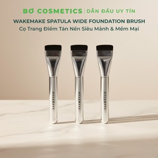 Cọ Trang Điểm Wakemake Spatula Wide Foundation - Tán Nền Siêu Mảnh & Mềm Mại