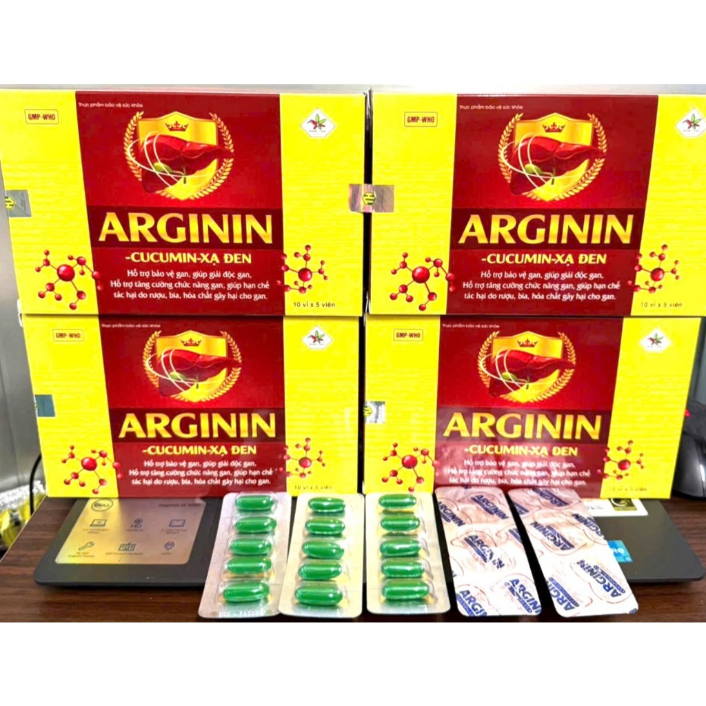 Arginin Cucumin xạ đen giải độc gan Cà Gai Leo Xạ Đen Bảo Vệ Gan, bổ gan mát gan, giải độc tăng cườn