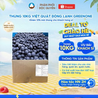 [Hà Nội] Thùng 10kg Việt Quất Đông Lạnh Green One Tiết Kiệm Dành Cho Sỉ Nhà Hàng Quán Ăn Quán Nước