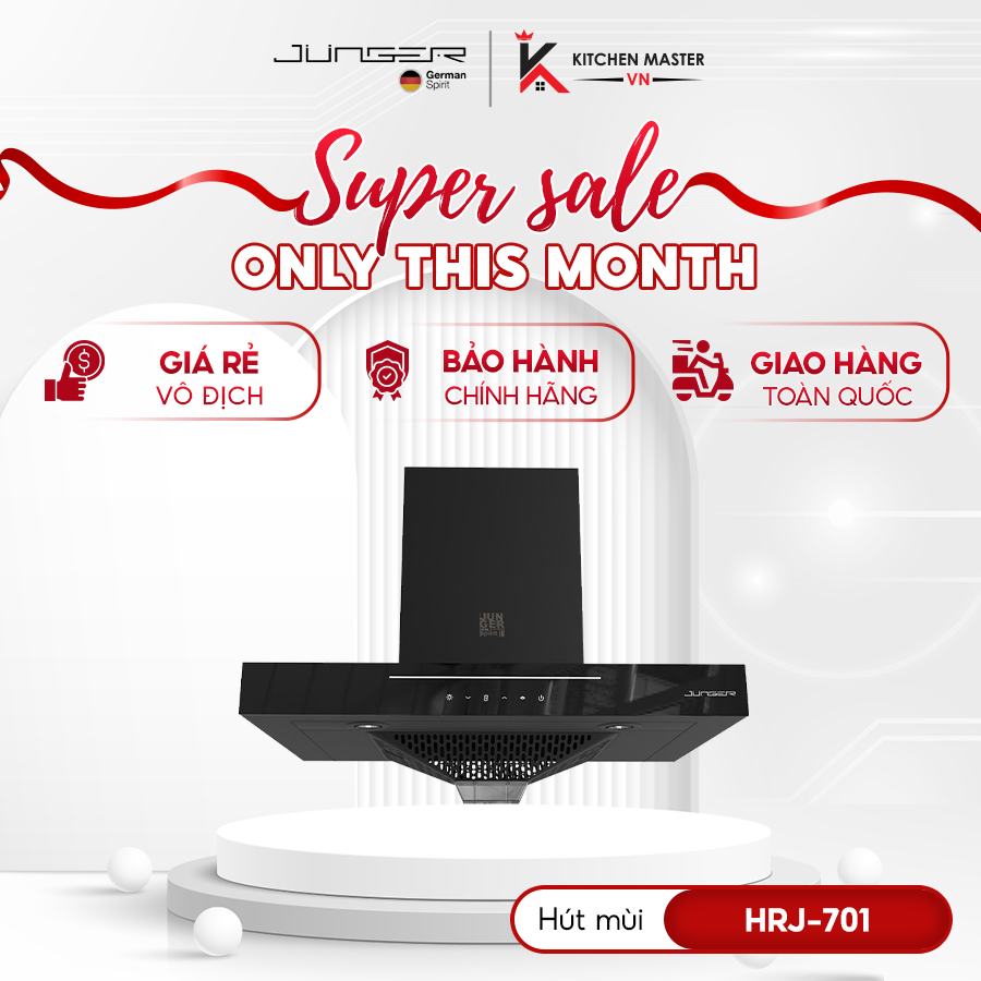 Máy Hút Mùi Âm Tủ JUNGER HRJ-701 Chính Hãng – Tiết Kiệm Không Gian, Êm Ái