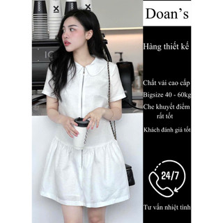 [ Bán chạy ] Đầm Nữ Cổ Sen dễ thương, Đầm Nữ Công Sở, Váy Đi Cà Phê, Đầm Babydoll Đi Chơi Trẻ Trung, Đầm bigsize Doan's