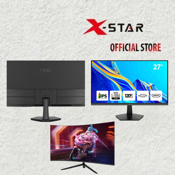 Màn Hình NPC 24 Inch 100Hz / 27 Inch 120Hz / 27 Inch 144Hz – Phẳng & Cong, IPS Full HD, Gaming Mượt