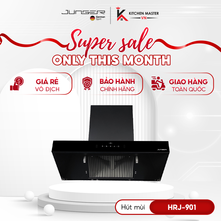 Máy Hút Mùi Junger HRJ-901 Chính Hãng – Thiết Kế Cao Cấp, Khử Mùi Siêu Nhanh