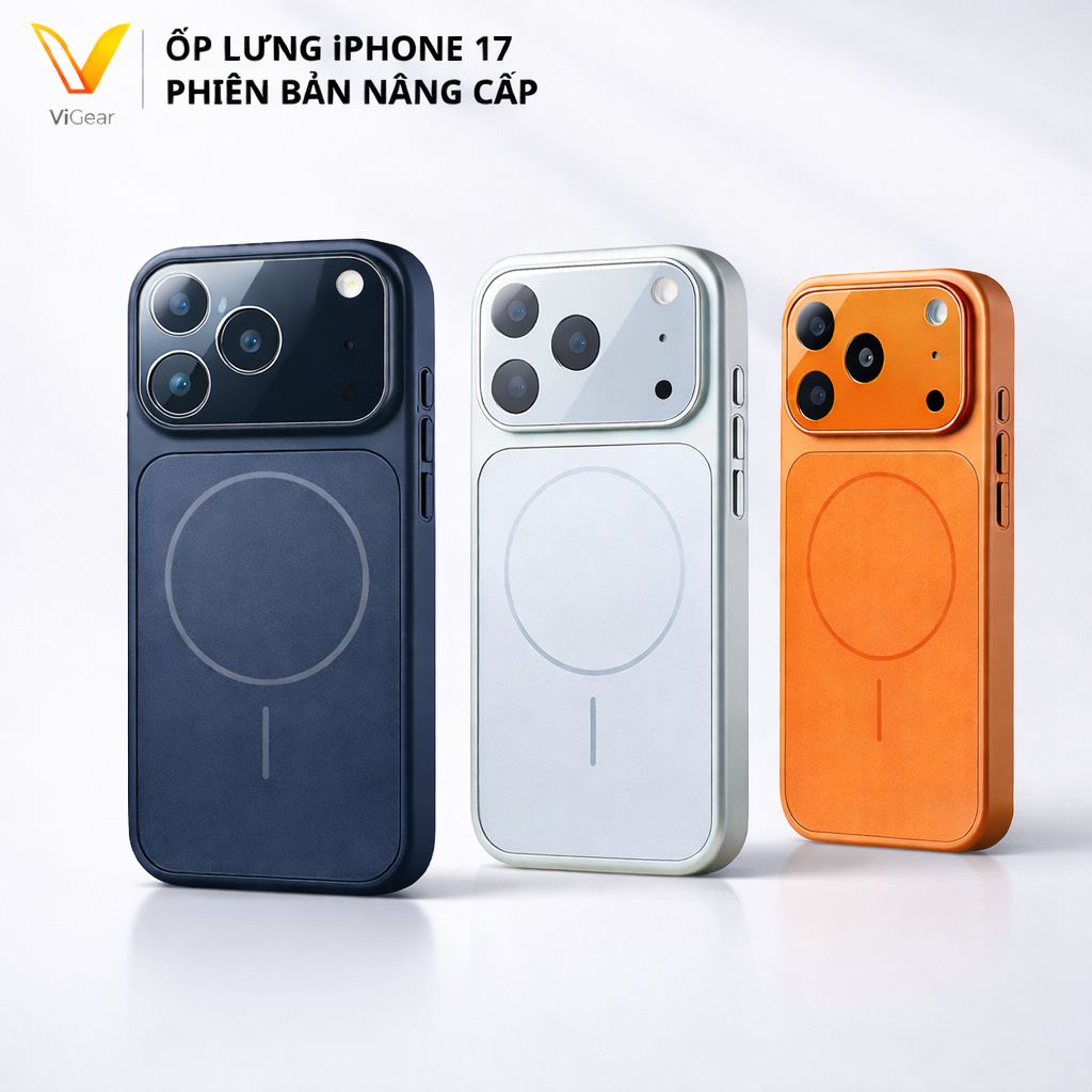 [iPhone 17-13] Ốp Lưng Điện Thoại ViGear Thiết Kế Bảo Vệ Camera Nâng Cấp Phong Cách iPhone 17ProMax 