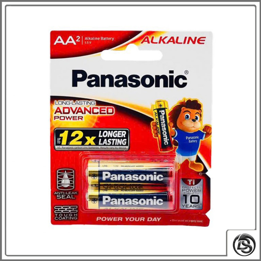 Pin AA Panasonic Alkaline LR6T-2B Vỉ 2 Viên | Vỉ 4 viên