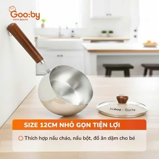 [Baboo Gooby]  Nồi nấu bột, quánh cháo Baboo Gooby size 12cm quấy bột nấu đồ ăn dặm cho bé