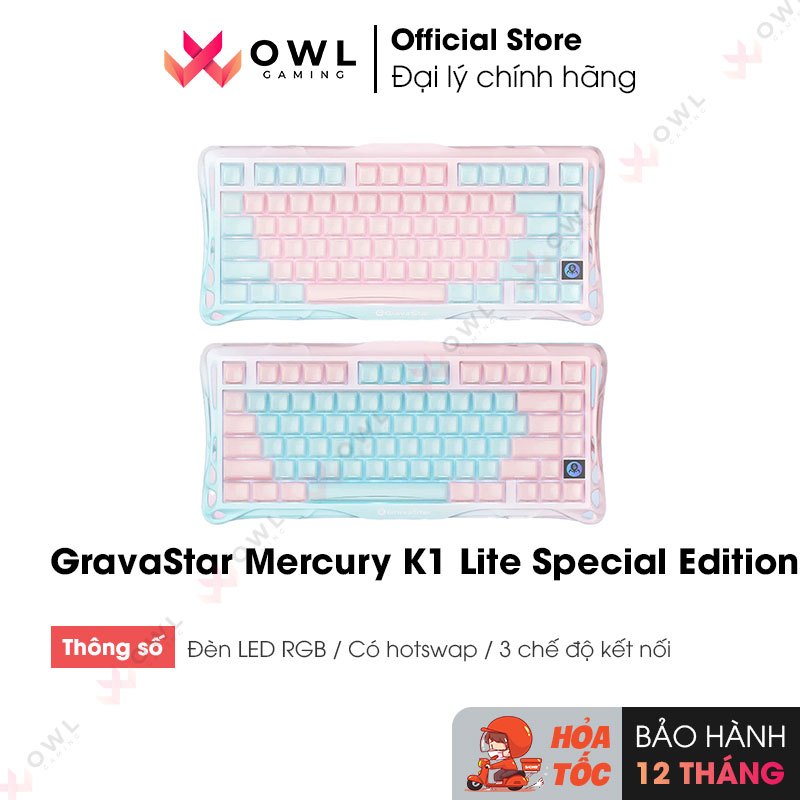 Bàn phím cơ GravaStar Mercury K1 Lite Special Edition (hàng chính hãng)