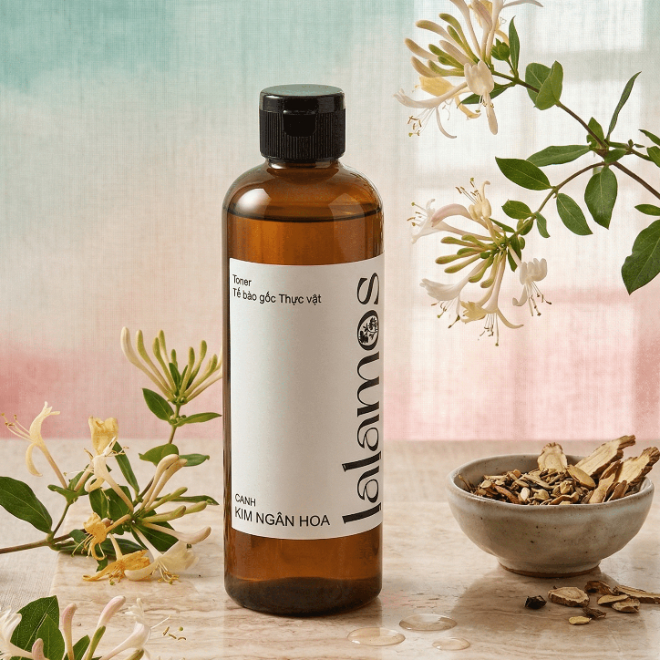 Toner Cánh Kim Ngân Hoa Lalamos - Nước cân bằng dưỡng ẩm và se khít lỗ chân lông