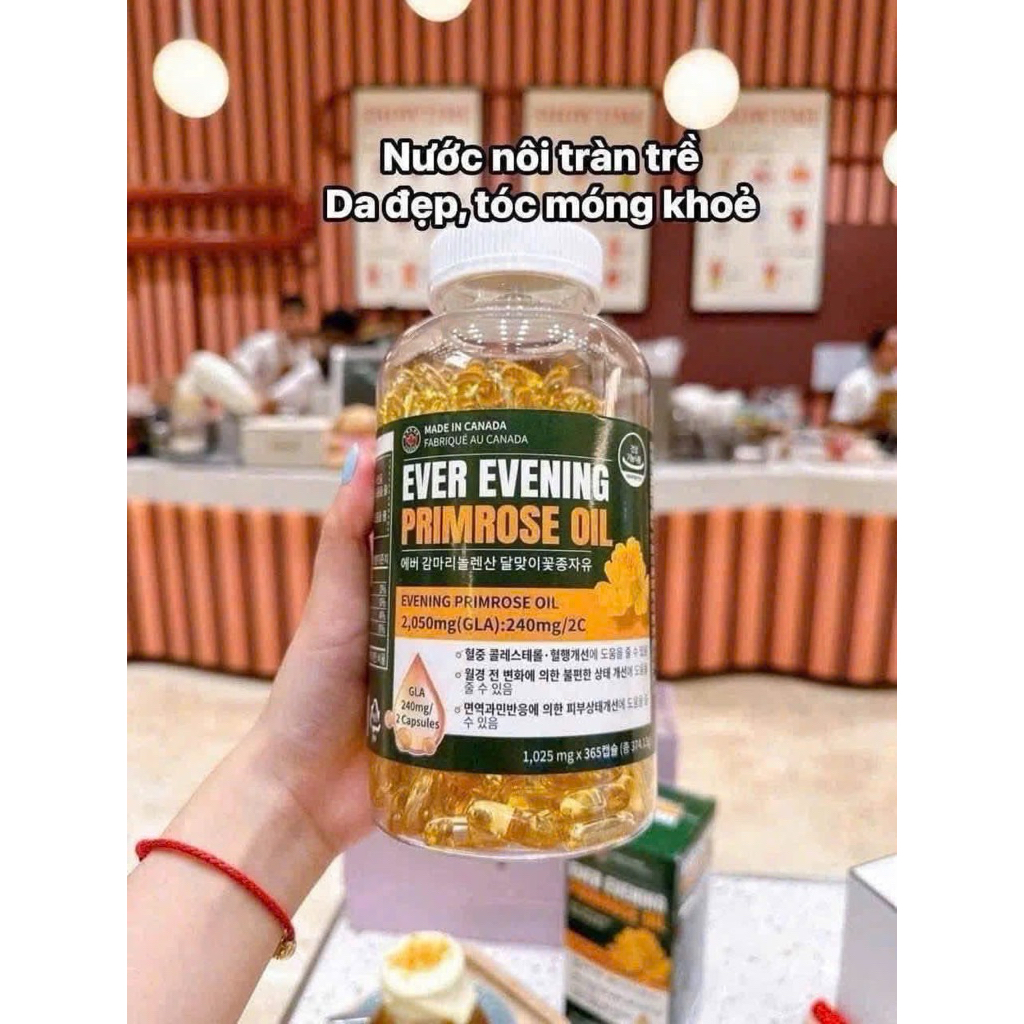 [PICK HÀN] VIÊN UỐNG TINH DẦU HOA ANH THẢO EVER EVENING PRIMROSE OIL HÀN QUỐC 365 VIÊN