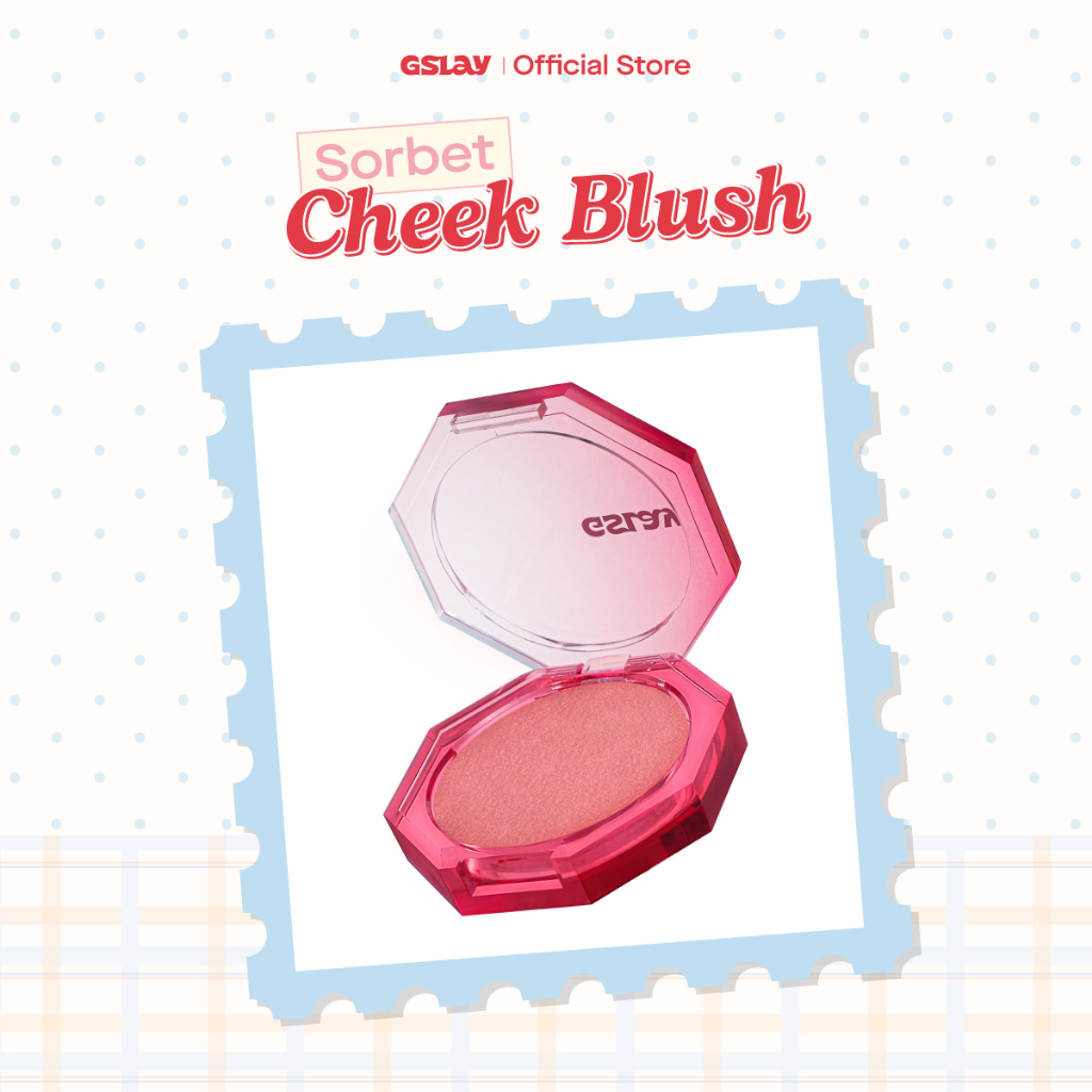 [LIVE] Má Hồng Kem Hoá Phấn GSLAY Sorbet Cheek Blush thuần chay mịn lì và nhũ dễ tán bền màu (5gr)