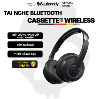 Tai nghe bluetooth chụp tai skullcandy cassette wireless - bh 1 năm| pin 22h, thiết kế gập gọn