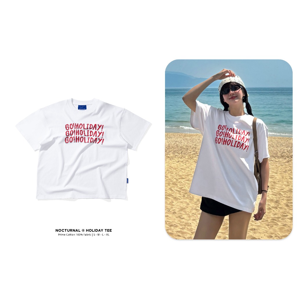 Áo Thun In Form Relaxed Fit NOCTURNAL Holiday Tee Prime Cotton 100% Nam Nữ Unisex Localbrand | BigBuy360 - bigbuy360.vn