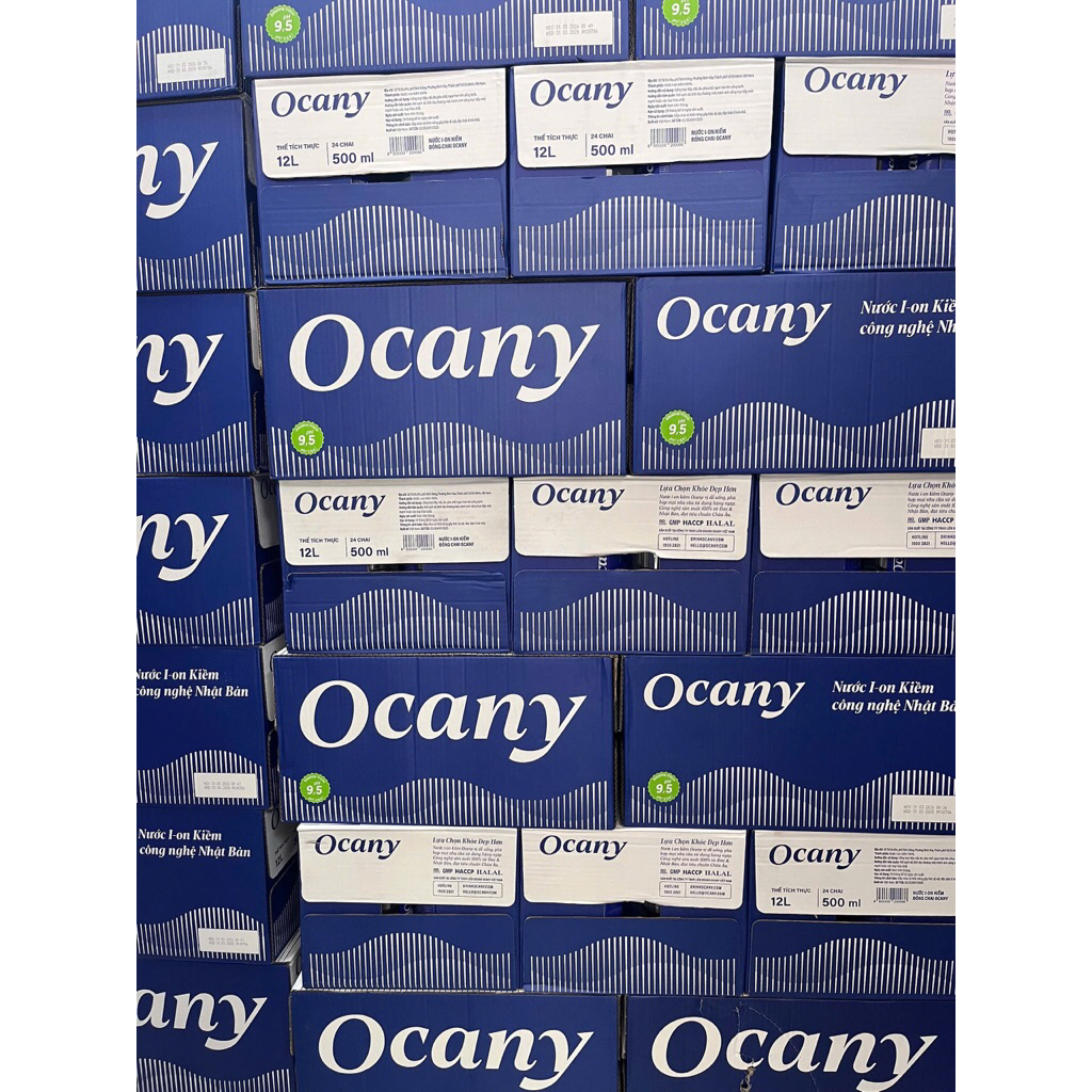 Hoả Tốc - 2 Thùng nước i-on kiềm OCANY chai 500ml