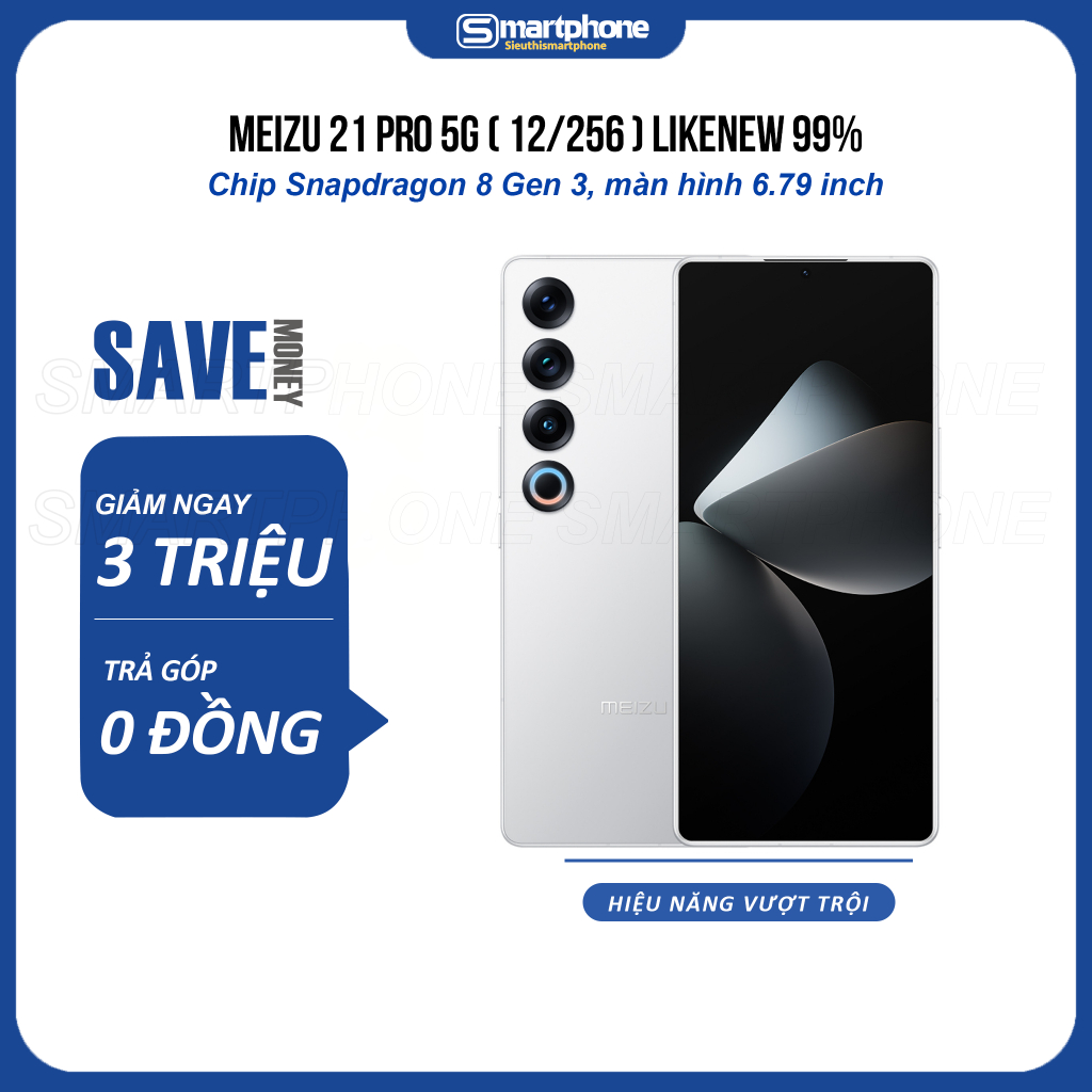 Điện thoại Meizu 21 Pro 5G (12/256) Chip Snapdragon 8 Gen 3 - Pin 5050 mAh - Like New 99% Keng