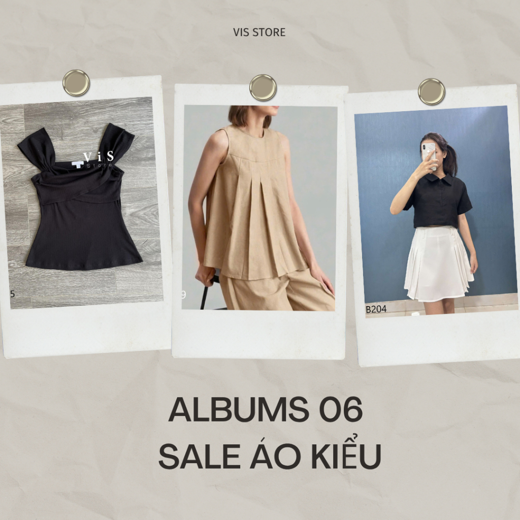 Vis Store - Album sale áo (Hàng mẫu, lẻ size, bigsize)