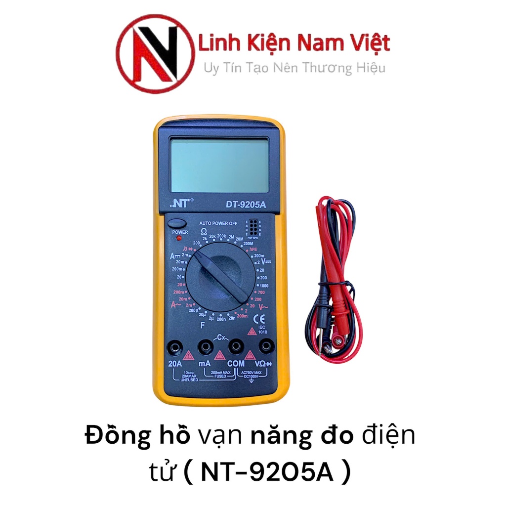 Đồng hồ vạn năng đo điện tử ( NT-9205A )