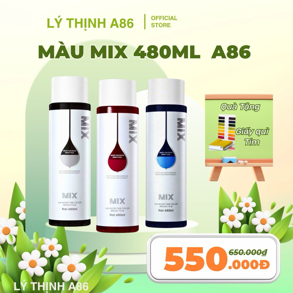 Màu MIX Nhuộm Tóc A86 Dung tích 480ml
