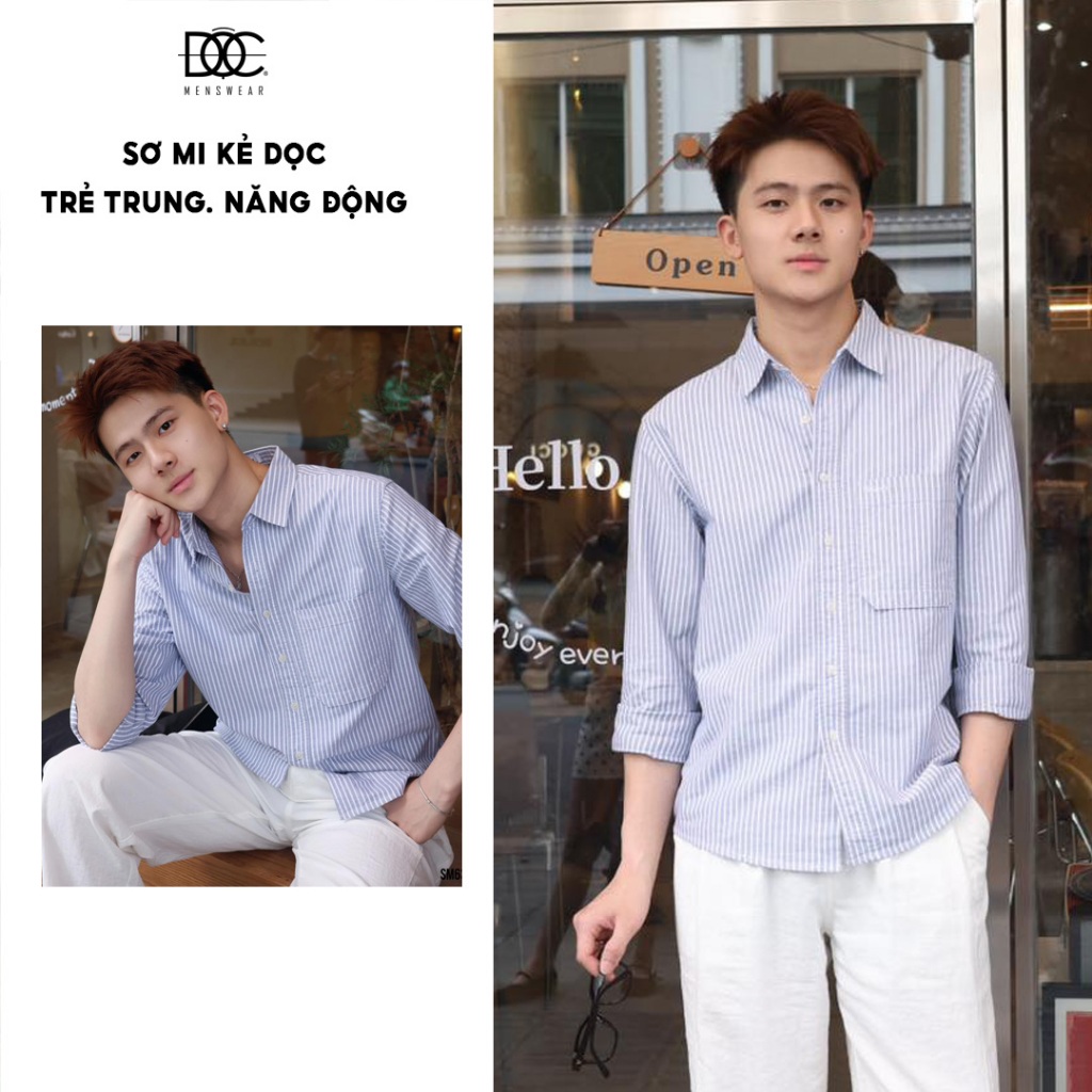SƠ MI KẺ DỌC NAM ĐỘC MENSWEAR - SM631