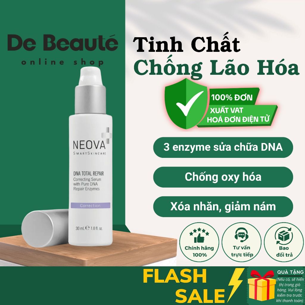 [HÀNG CÔNG TY] Serum DNA Neova Siêu Phục Hồi, Chống Lão Hóa, Xóa Nhăn Và Giảm Nám Neova DNA Total Re