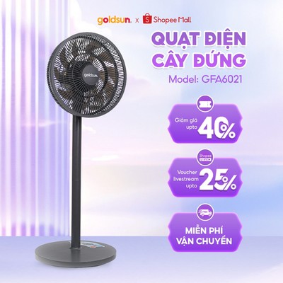 Quạt điện lửng Goldsun GFA-6021 15 cánh với 3 tốc độ gió phù hợp cho phòng điều hoà
