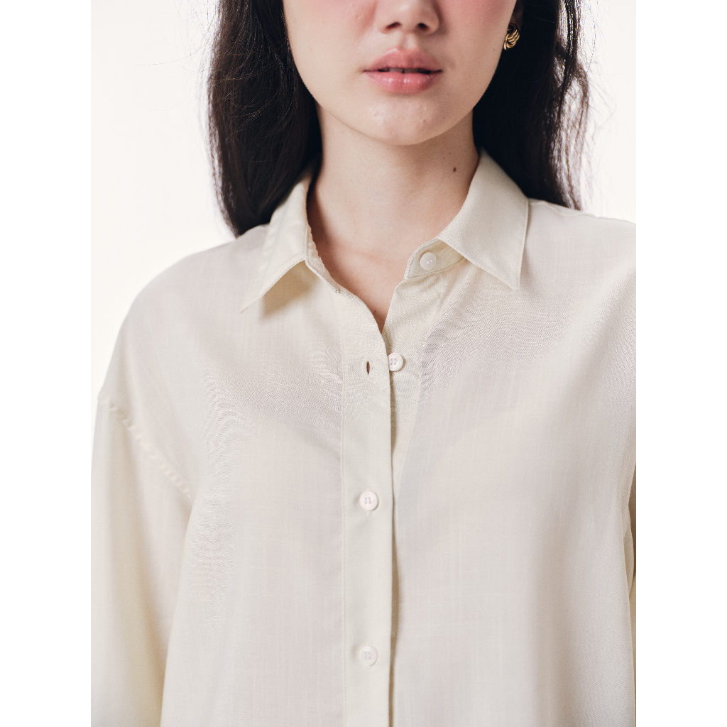 Áo sơ mi dáng oversize linen Mono Talk - MFOT26S-T10008FT | BigBuy360 - bigbuy360.vn