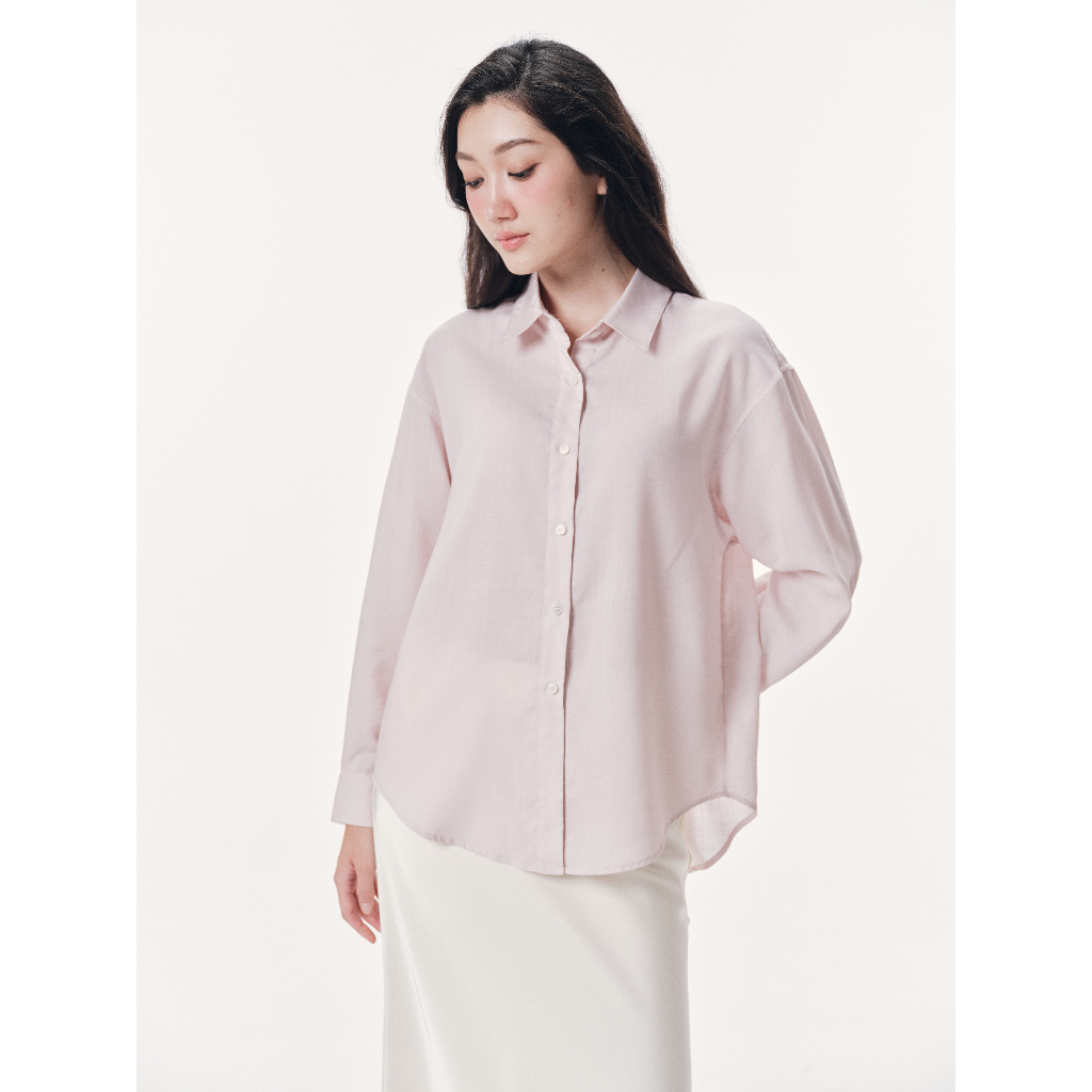 Áo sơ mi dáng oversize linen Mono Talk - MFOT26S-T10008FT | BigBuy360 - bigbuy360.vn