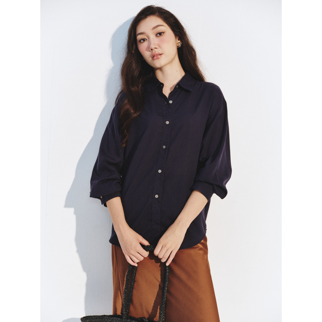 Áo sơ mi dáng oversize linen Mono Talk - MFOT26S-T10008FT | BigBuy360 - bigbuy360.vn