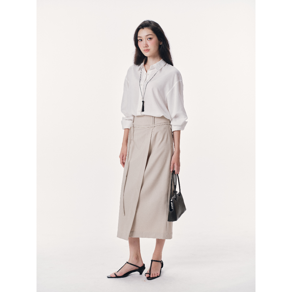 Áo sơ mi dáng oversize linen Mono Talk - MFOT26S-T10008FT | BigBuy360 - bigbuy360.vn